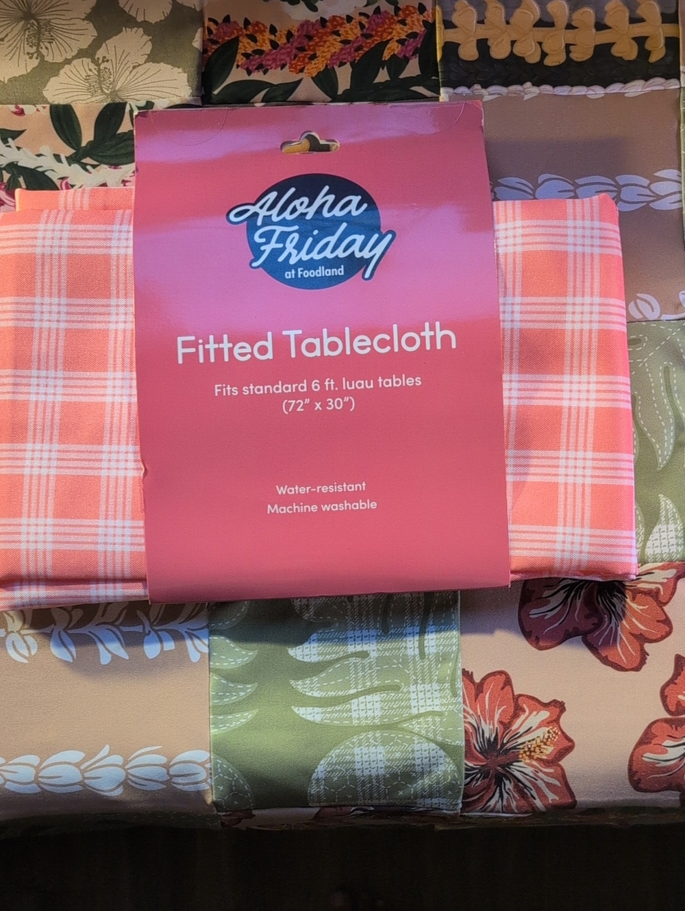 Aloha Friday Guave Palaka Fitted Tablecloth